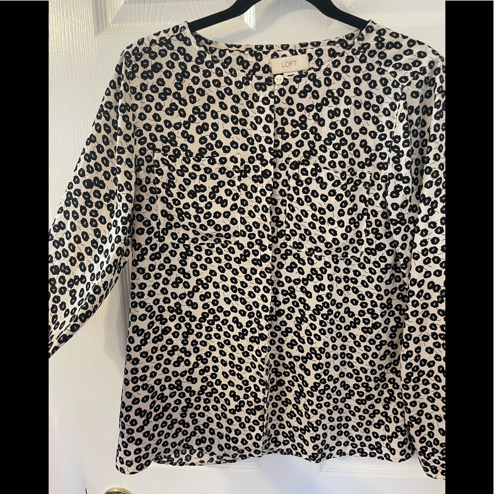 Ann Taylor Loft Printed Blouse